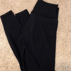 full length black lulu leggings high waisted